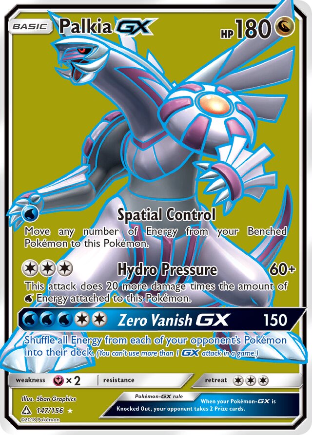 Palkia GX Hyper Rare - 165/156 - Ultra Prism – Card Cavern Trading Cards,  LLC