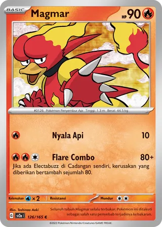 Magmar (Pokémon Card 151 126/165)