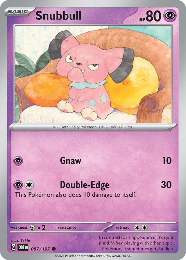 Snubbull Obsidian Flames 087/197 Common