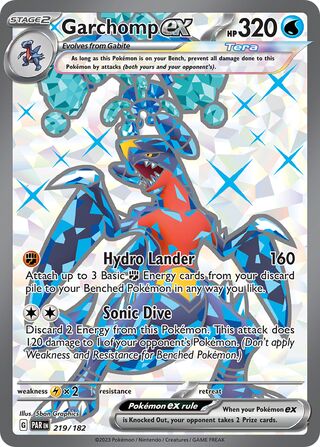 Garchomp ex (Paradox Rift 219/182)