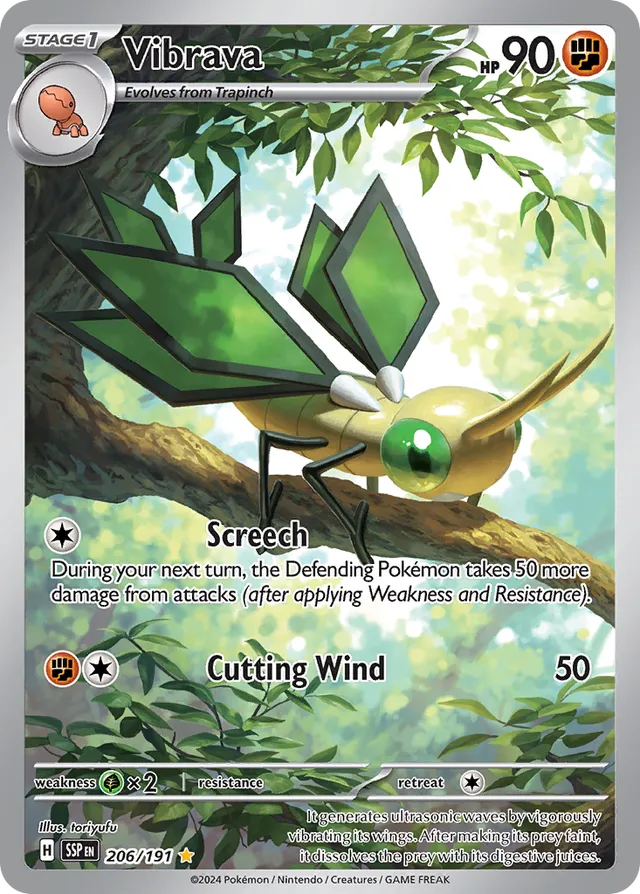 Vibrava Surging Sparks 206/191 Illustration Rare