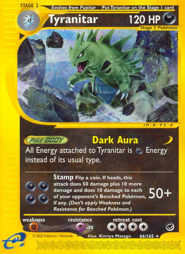 66/165 Tyranitar EX Rare