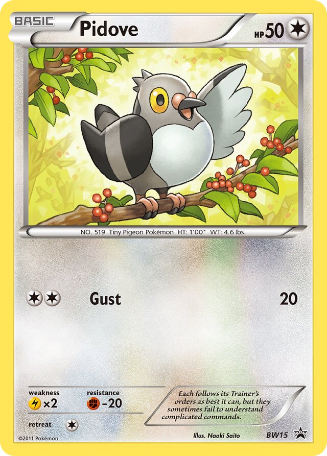 Pidove BW Black Star Promos BW15 PROMO