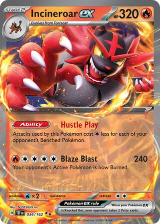Incineroar ex (Temporal Forces 034/162)