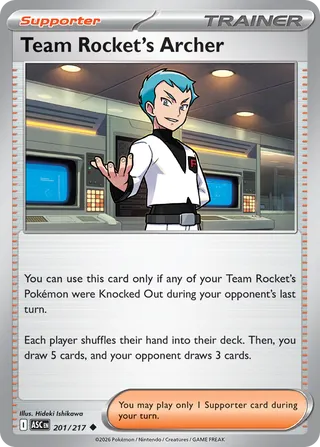 Team Rocket's Archer (Ascended Heroes 201/217)