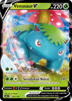Venusaur V (Challenge V Starter Deck 001/156)