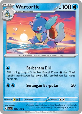 Wartortle (Pokémon Card 151 008/165)