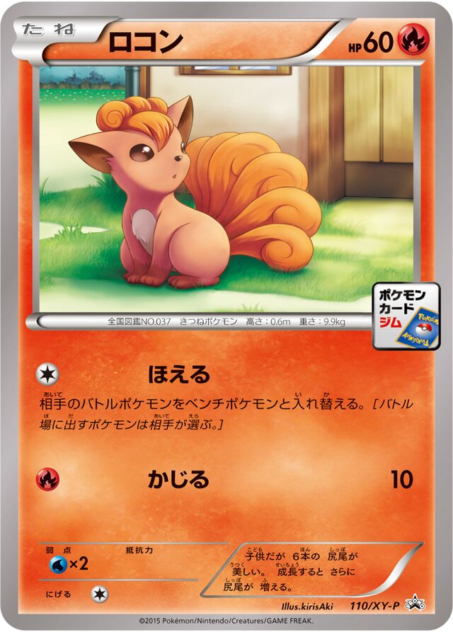 Vulpixロコン XY-P Promotional cards 110/XY-P