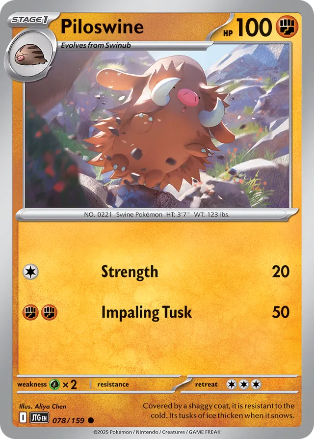 Piloswine Journey Together 078/159 Common