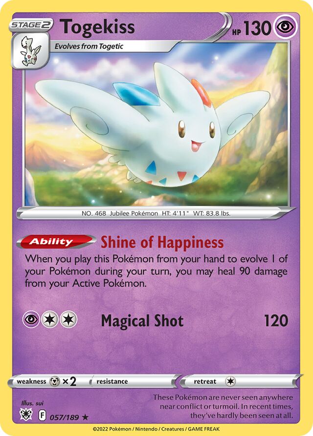 057/189 Togekiss ASR Rare Holo