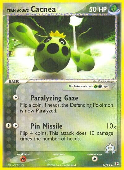 24/95 Team Aqua's Cacnea MA Uncommon