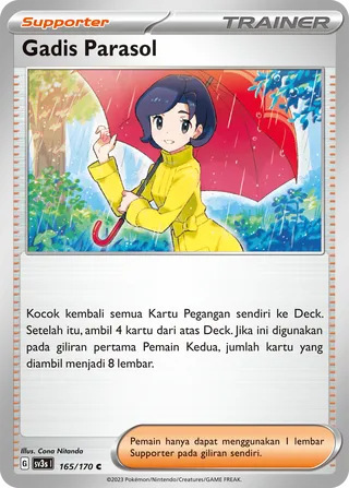 Parasol Lady (Black Shine 165/170)