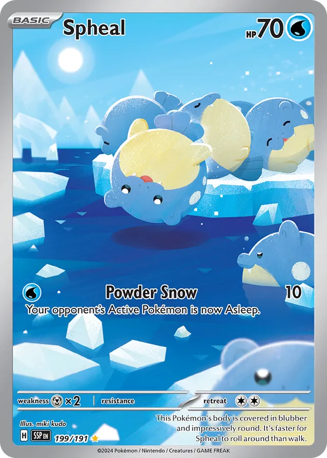 Spheal Surging Sparks 199/191 Illustration Rare