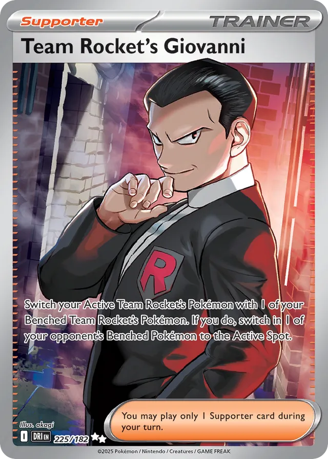 Team Rocket's Giovanni Destined Rivals 225/182 Ultra Rare