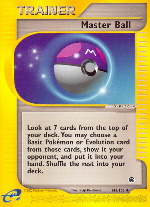 143/165 Master Ball EX Uncommon