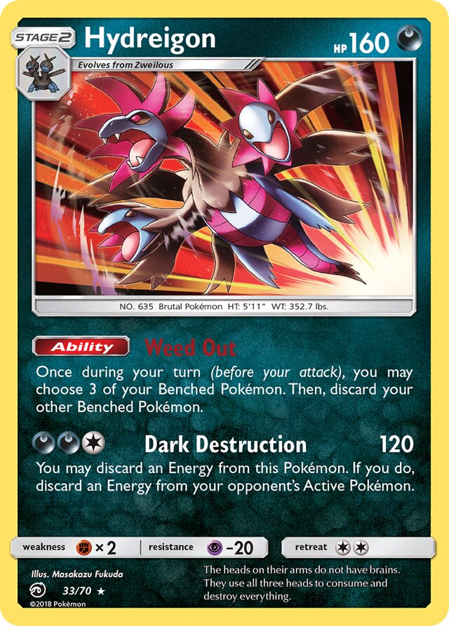 Hydreigon Dragon Majesty 33/70 Rare Holo