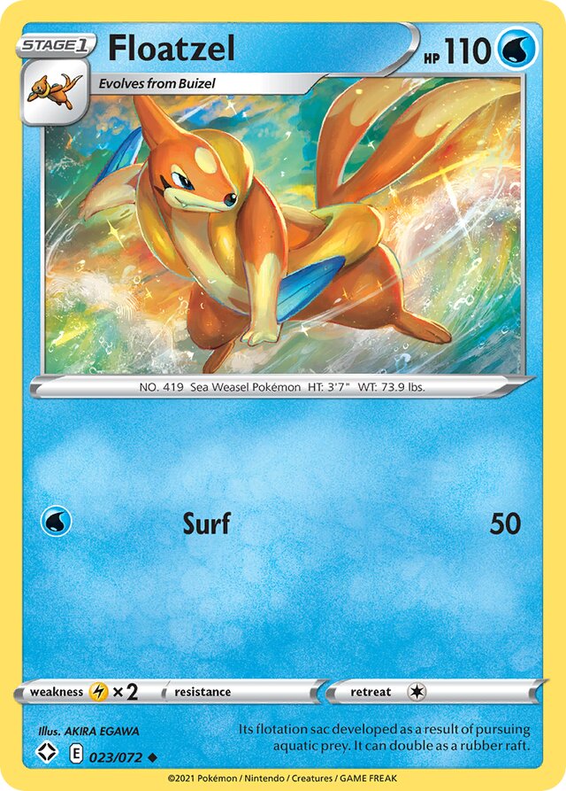 Floatzel Shining Fates 023/072 Uncommon