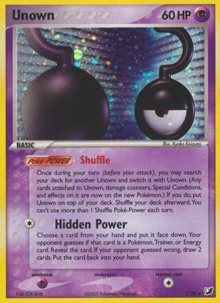Unown (EX Unseen Forces ?/28)