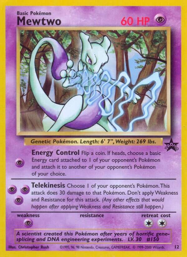 Mewtwo Wizards Black Star Promos 12 PROMO