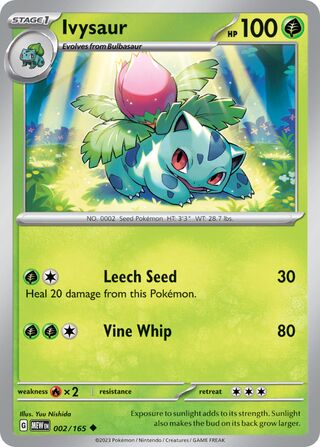 Ivysaur (Scarlet & Violet 151 002/165)