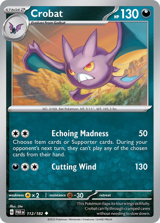 112/182 Crobat PAR Uncommon