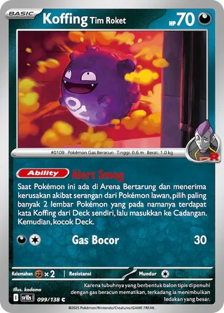Team Rocket's Koffing (Presence of Champions 099/138)