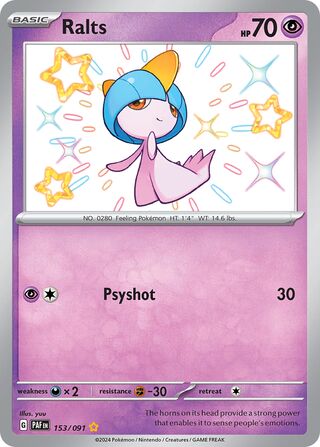 Ralts (Paldean Fates 153/091)