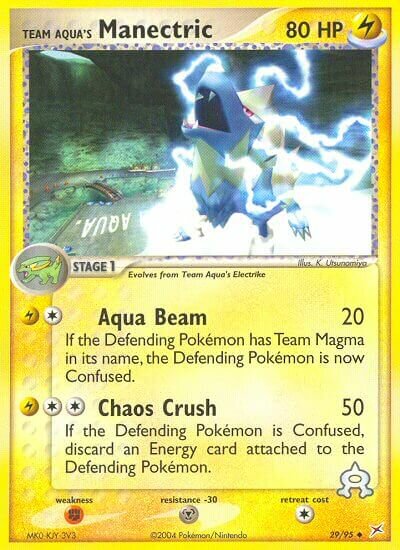 Team Aqua's Manectric Team Magma vs Team Aqua 29/95 Uncommon
