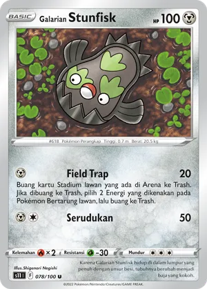 Galarian Stunfisk (Lost Abyss 078/100)