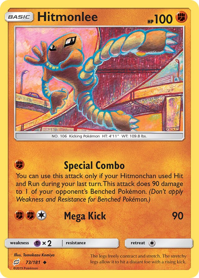 Carta de Jogo: Hitmonlee (Pokémon TCG(Legends Awakened Set) Col