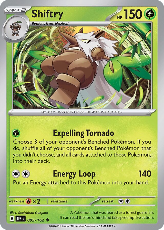 005/162 Shiftry TEF Uncommon
