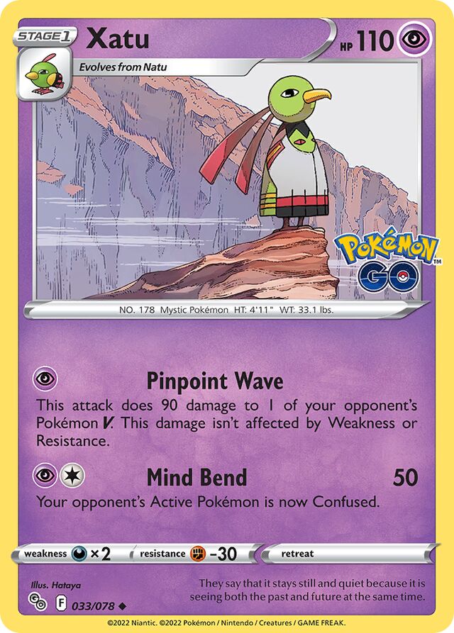 Xatu Pokémon GO 033/078 Uncommon