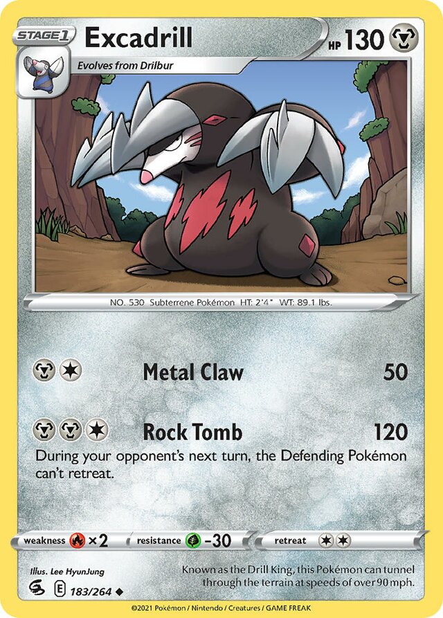 183/264 Excadrill FST Uncommon