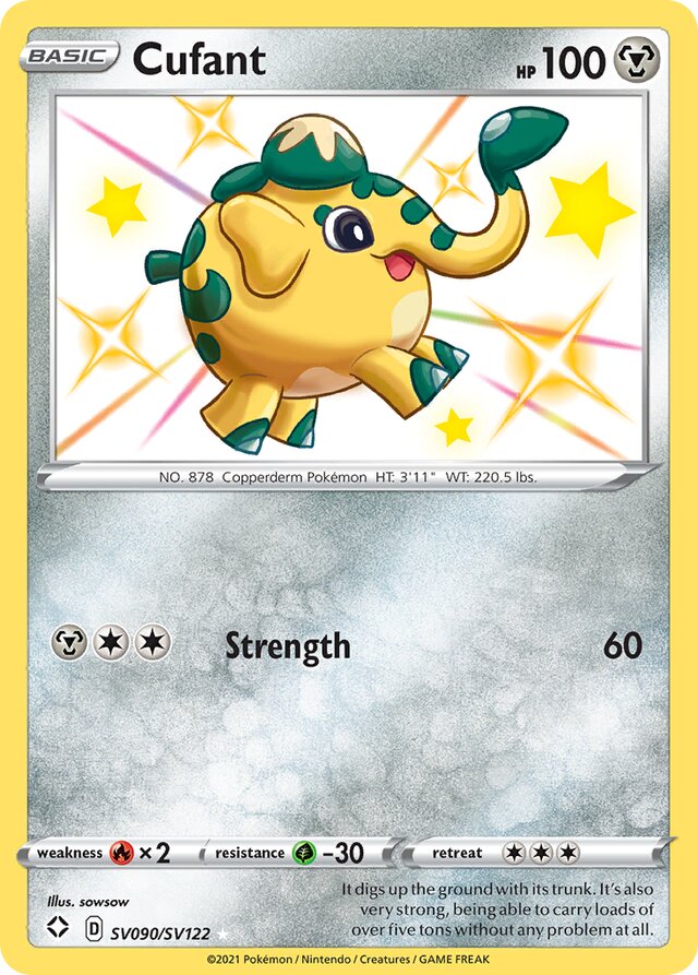 Cufant Shining Fates SV090/SV122 Rare Shiny