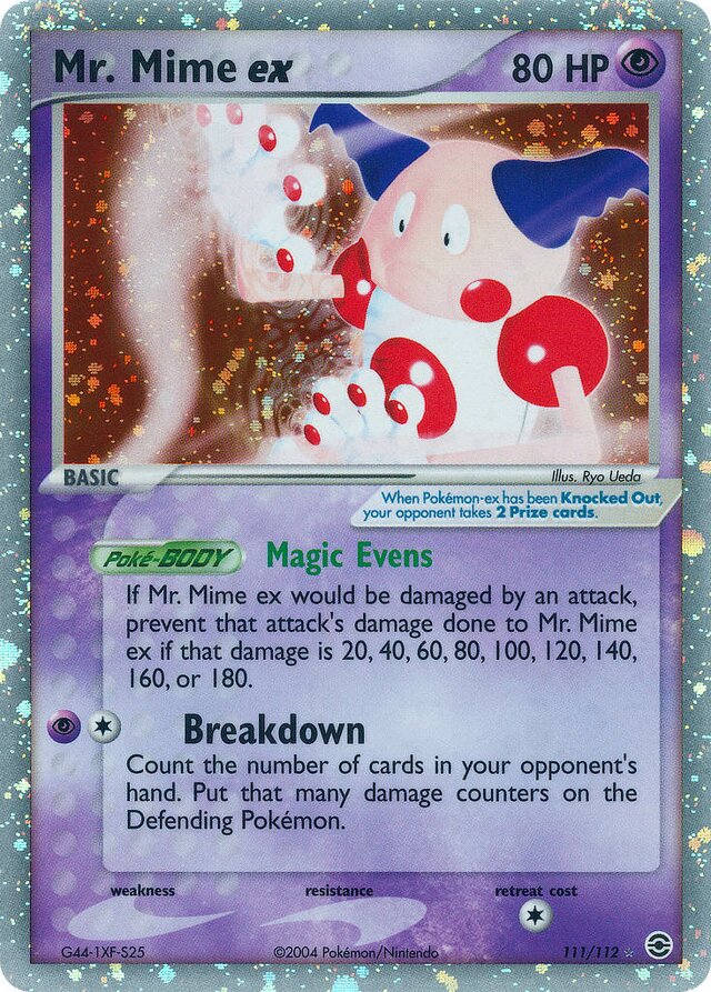 111/112 Mr. Mime ex RG Rare Holo ex
