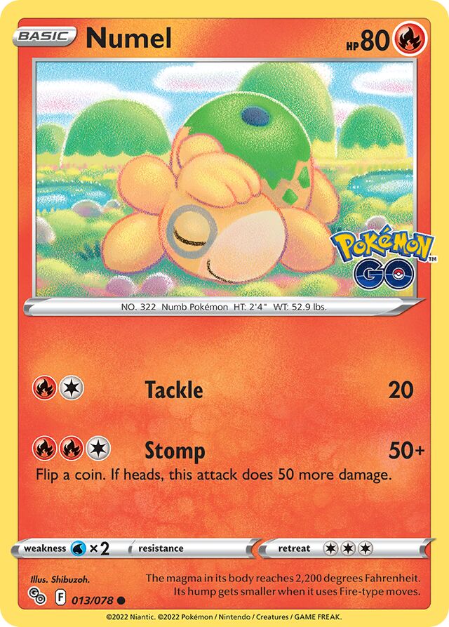 Numel Pokémon GO 013/078 Common