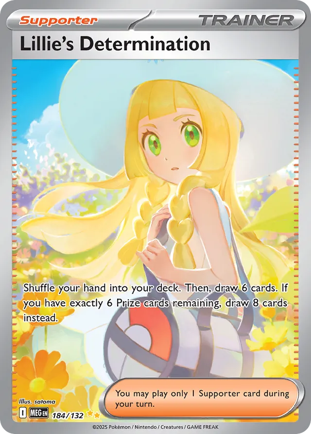 Lillie's Determination (Mega Evolution 184/132) (International TCG