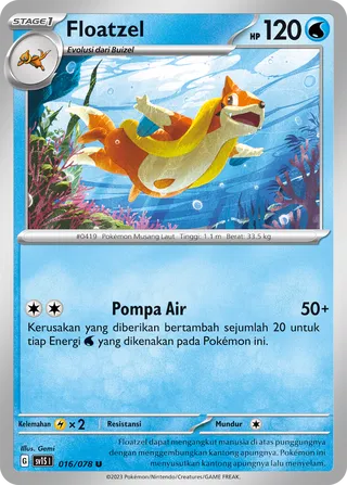 Floatzel (Scarlet ex 016/078)