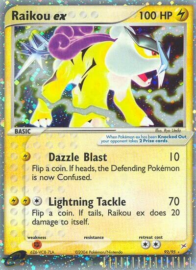 92/95 Raikou ex MA Rare Holo ex
