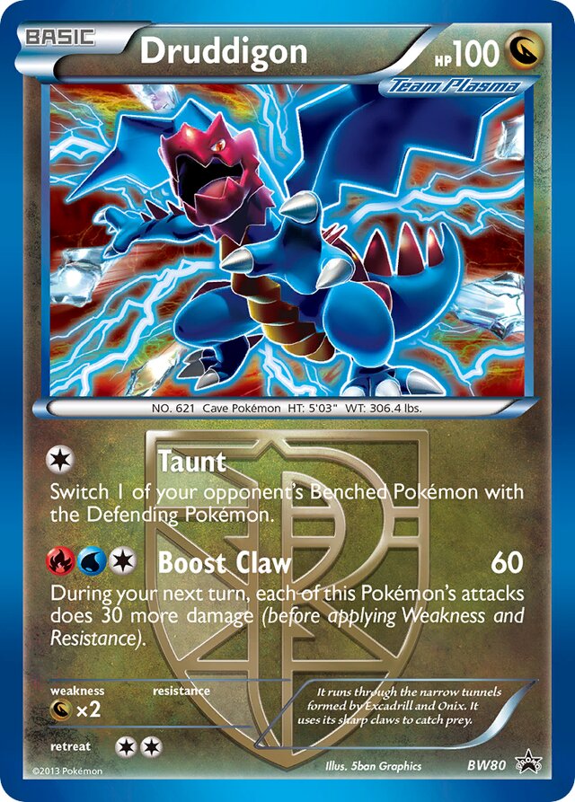 Druddigon [Cosmos Holo] BW Black Star Promos BW80 PROMO