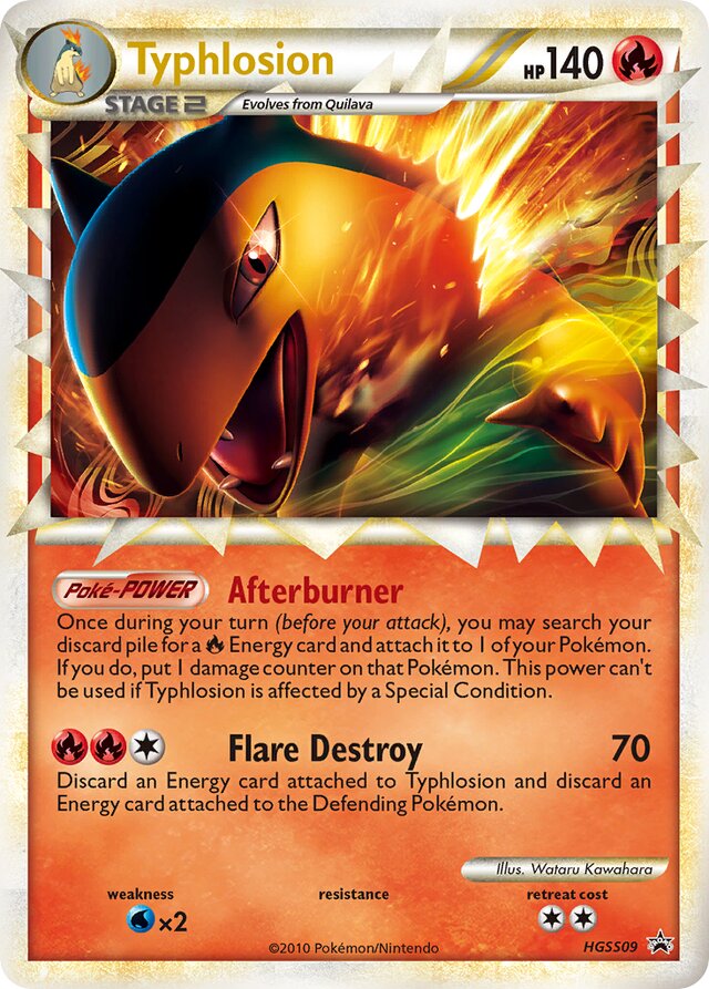 Typhlosion HGSS Black Star Promos HGSS09 PROMO