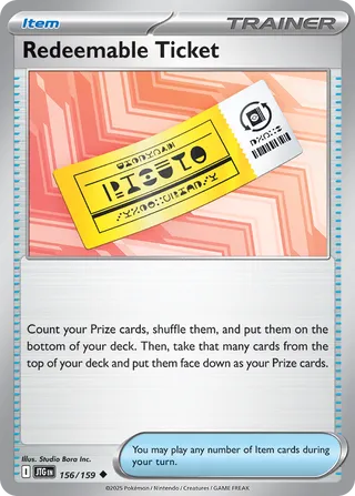 Redeemable Ticket (Journey Together 156/159)