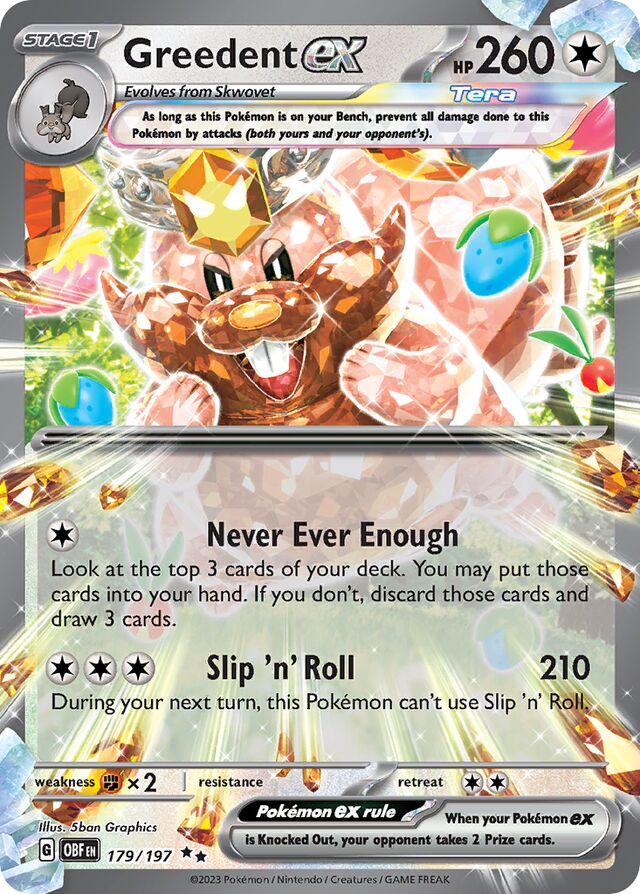 179/197 Greedentex OBF Double Rare