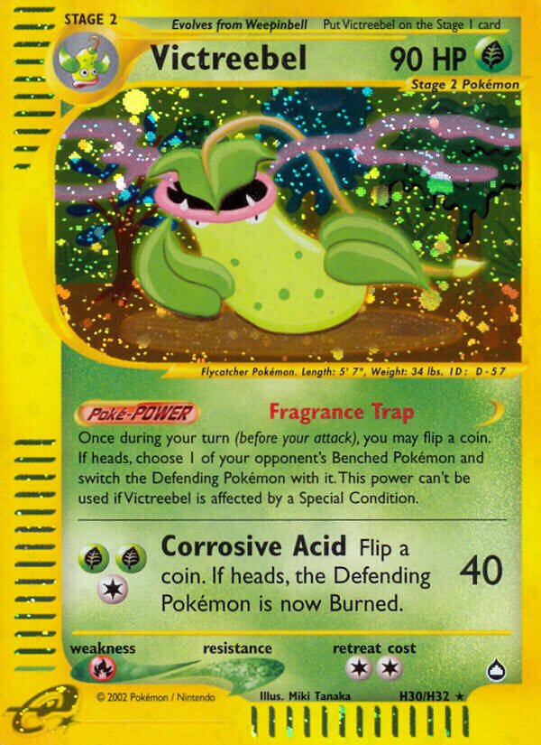 H30/H32 Victreebel AQ Rare Holo