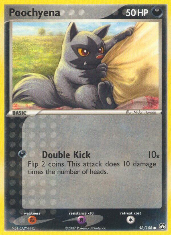 Poochyena 58/108 3 EX POWER KEEPERS COMMON PTCG