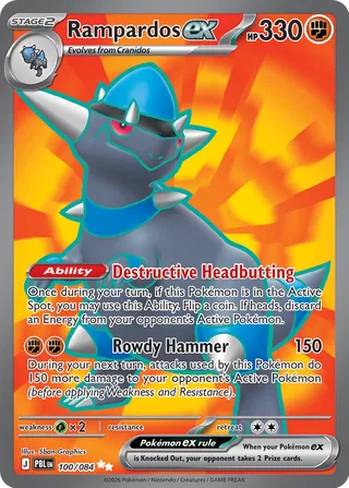 Rampardos ex (Pitch Black 100/084)