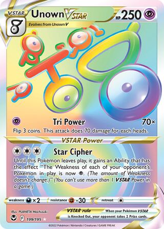 Unown VSTAR (Silver Tempest 199/195)