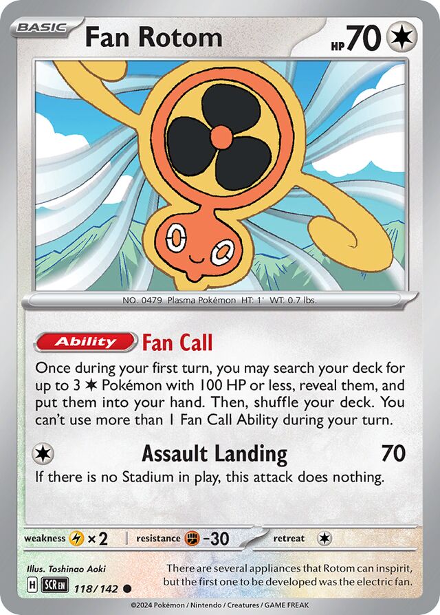 Fan Rotom Stellar Crown 118/142 Common