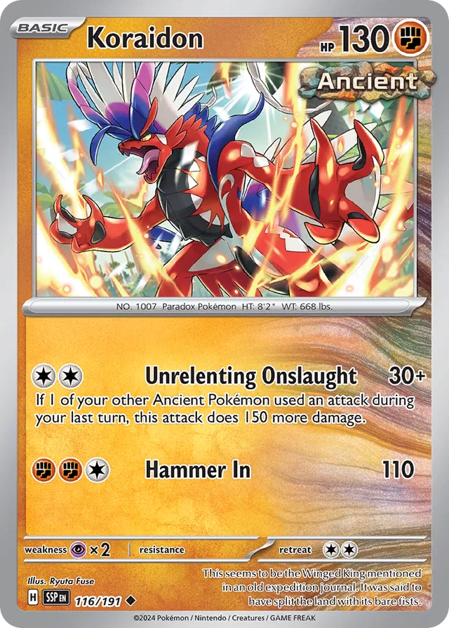 Koraidon Surging Sparks 116/191 Uncommon