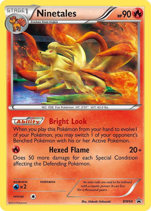 Ninetales [Pixel Cosmos Holo] BW Black Star Promos BW66 PROMO